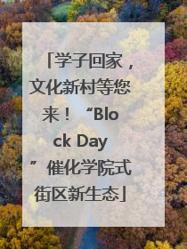 学子回家，文化新村等您来！“Block Day”催化学院式街区新生态