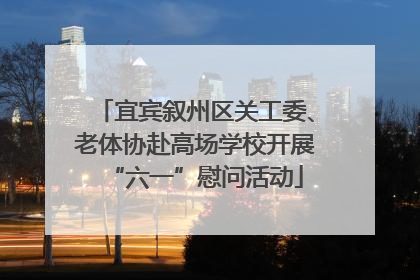 宜宾叙州区关工委、老体协赴高场学校开展“六一”慰问活动