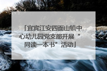 宜宾江安四面山镇中心幼儿园党支部开展“同读一本书”活动
