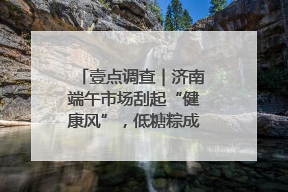 壹点调查｜济南端午市场刮起“健康风”，低糖粽成消费者“新宠”