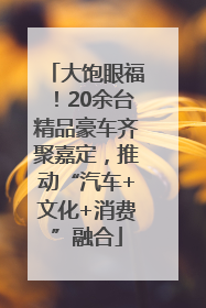 大饱眼福！20余台精品豪车齐聚嘉定，推动“汽车+文化+消费”融合