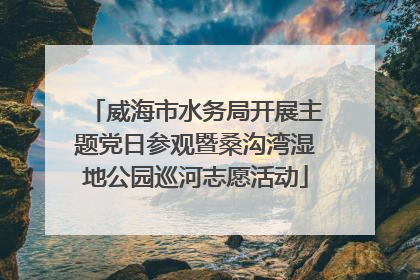 威海市水务局开展主题党日参观暨桑沟湾湿地公园巡河志愿活动