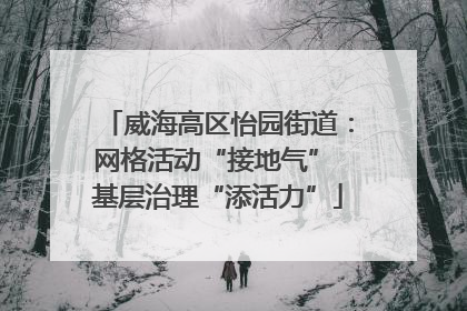 威海高区怡园街道：网格活动“接地气” 基层治理“添活力”