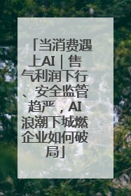 当消费遇上AI｜售气利润下行、安全监管趋严，AI浪潮下城燃企业如何破局