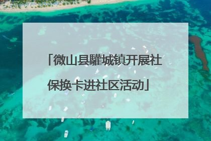 微山县驩城镇开展社保换卡进社区活动
