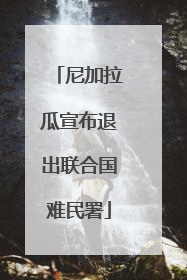 尼加拉瓜宣布退出联合国难民署