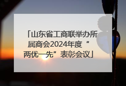山东省工商联举办所属商会2024年度“两优一先”表彰会议