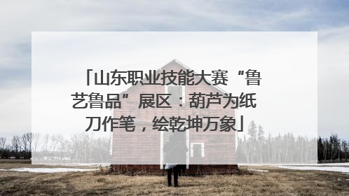 山东职业技能大赛“鲁艺鲁品”展区：葫芦为纸刀作笔，绘乾坤万象