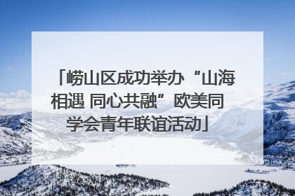 崂山区成功举办“山海相遇 同心共融”欧美同学会青年联谊活动