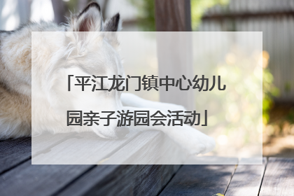 平江龙门镇中心幼儿园亲子游园会活动