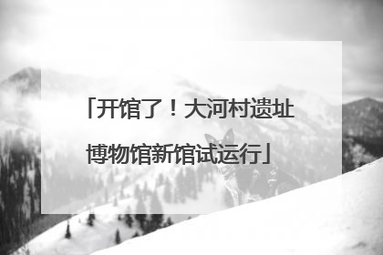 开馆了！大河村遗址博物馆新馆试运行