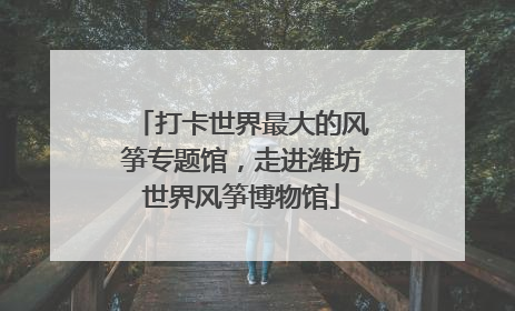 打卡世界最大的风筝专题馆，走进潍坊世界风筝博物馆