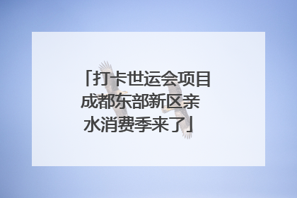 打卡世运会项目 成都东部新区亲水消费季来了