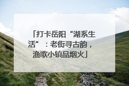 打卡岳阳“湖系生活”：老街寻古韵，渔歌小镇品烟火