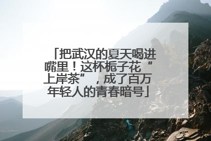 把武汉的夏天喝进嘴里！这杯栀子花“上岸茶”，成了百万年轻人的青春暗号