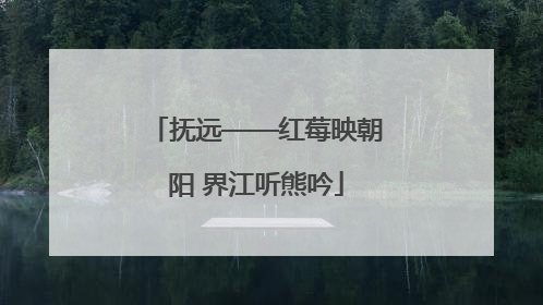 抚远——红莓映朝阳 界江听熊吟