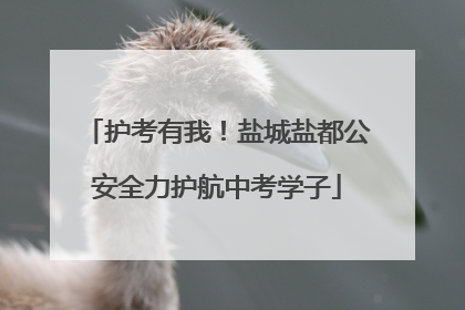 护考有我！盐城盐都公安全力护航中考学子