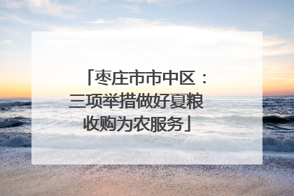 枣庄市市中区：三项举措做好夏粮收购为农服务