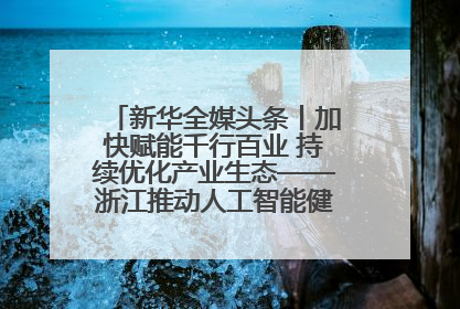 新华全媒头条丨加快赋能千行百业 持续优化产业生态——浙江推动人工智能健康有序发展观察