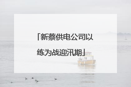 新蔡供电公司以练为战迎汛期