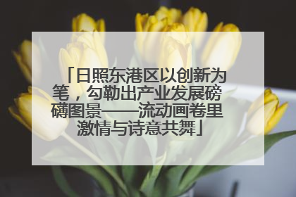 日照东港区以创新为笔，勾勒出产业发展磅礴图景——流动画卷里 激情与诗意共舞