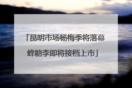 昆明市场杨梅季将落幕 蜂糖李即将接档上市