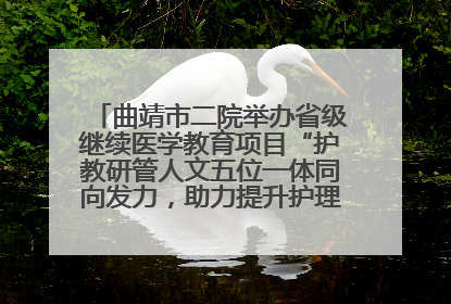 曲靖市二院举办省级继续医学教育项目“护教研管人文五位一体同向发力，助力提升护理效能学习班”