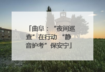 曲阜：“夜间巡查”在行动 “静音护考”保安宁