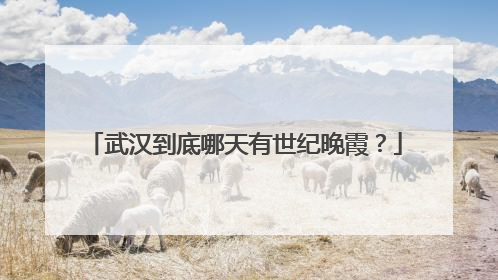 武汉到底哪天有世纪晚霞？