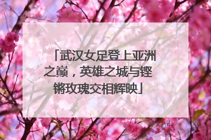 武汉女足登上亚洲之巅，英雄之城与铿锵玫瑰交相辉映