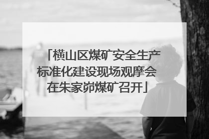 横山区煤矿安全生产标准化建设现场观摩会在朱家峁煤矿召开