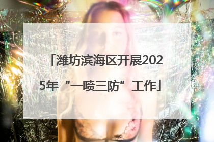 潍坊滨海区开展2025年“一喷三防”工作