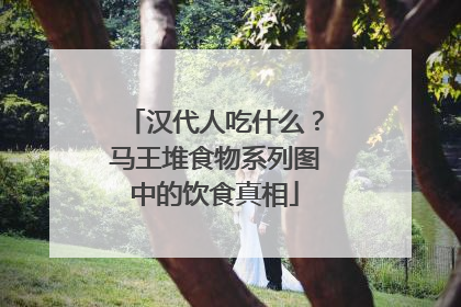汉代人吃什么？马王堆食物系列图中的饮食真相