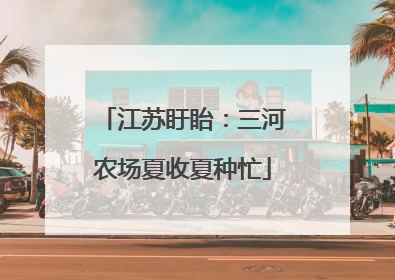江苏盱眙：三河农场夏收夏种忙
