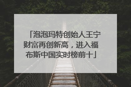 泡泡玛特创始人王宁财富再创新高，进入福布斯中国实时榜前十