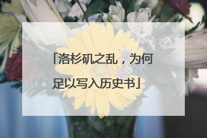洛杉矶之乱，为何足以写入历史书