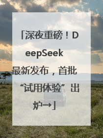 深夜重磅！DeepSeek最新发布，首批“试用体验”出炉→