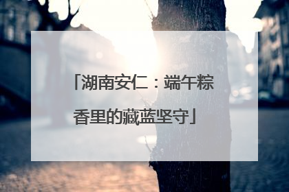 湖南安仁：端午粽香里的藏蓝坚守