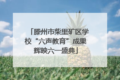 滕州市柴里矿区学校“六声教育”成果辉映六一盛典