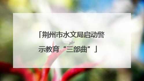 荆州市水文局启动警示教育“三部曲”