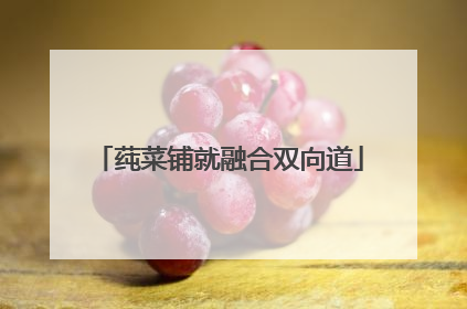 莼菜铺就融合双向道