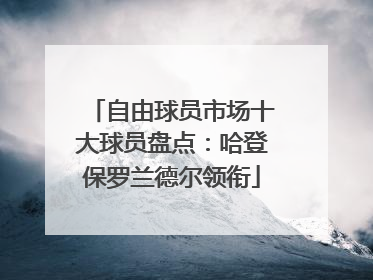自由球员市场十大球员盘点：哈登保罗兰德尔领衔