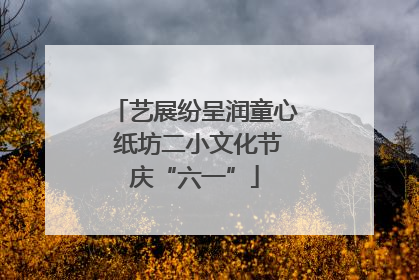 艺展纷呈润童心 纸坊二小文化节庆“六一”