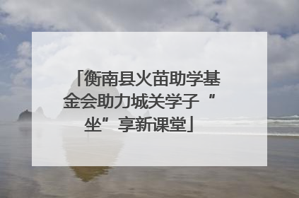 衡南县火苗助学基金会助力城关学子“坐”享新课堂