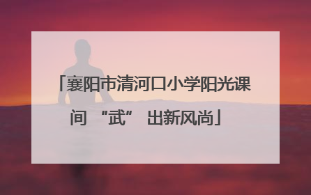 襄阳市清河口小学阳光课间 “武” 出新风尚