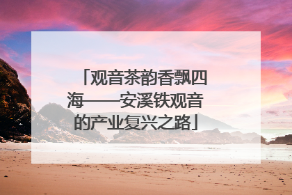观音茶韵香飘四海——安溪铁观音的产业复兴之路