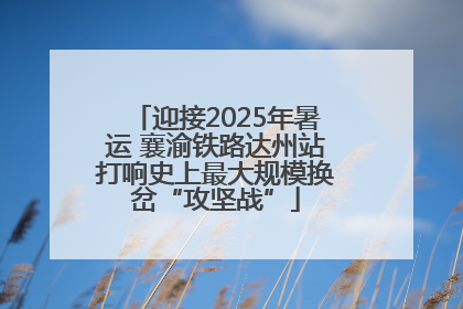 迎接2025年暑运 襄渝铁路达州站打响史上最大规模换岔“攻坚战”