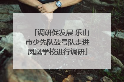 调研促发展 乐山市少先队鼓号队走进凤凰学校进行调研