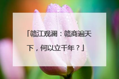 赣江观澜：赣商遍天下，何以立千年？