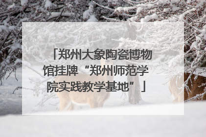 郑州大象陶瓷博物馆挂牌“郑州师范学院实践教学基地”